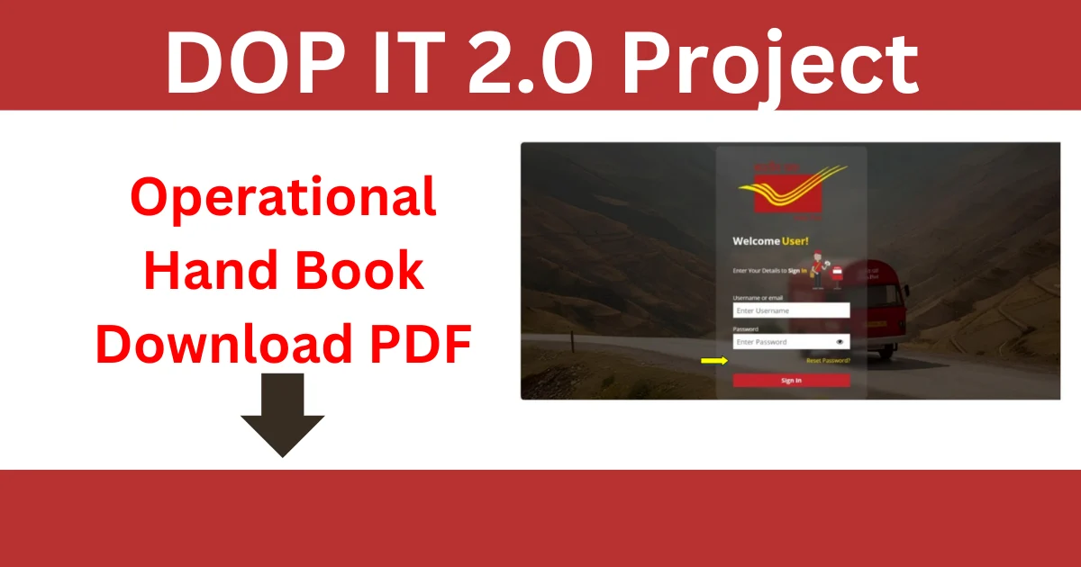 dop it 2.0 project handbook operational