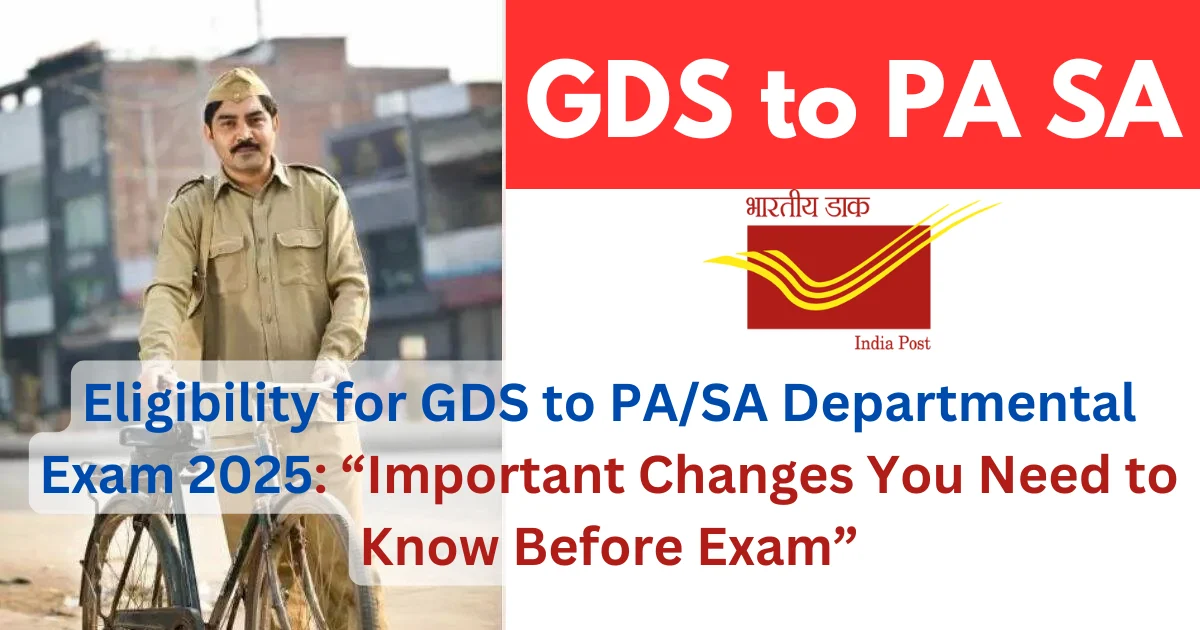 Eligibility GDS to PA Exam 2025